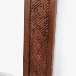 Old Carved Teak Bed Panel for Headboard