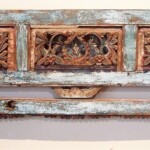 Old Carved Teak Bed Panel from Madura Old Carved Teak Bed Panel from Madura