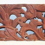 Old Carved Teak Panel 122