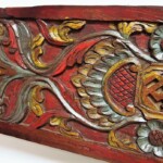 Old Carved Teak Panel 161 at Gado Gado Furniture