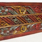 Old Carved Teak Panel 161 at Gado Gado Furniture