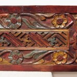 Old Carved Teak Panel 161 at Gado Gado Furniture