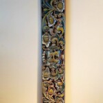 Old Carved Teak Panel with Lotus 163 at Gado Gado Old Carved Teak Panel with Lotus 163 at Gado Gad