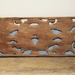 Old Carved Teak Panel with Lotus 163