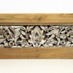 Old Carved Whitewashed Architectual Panel 181 at Gado Gado Old Carved Whitewashed Architectual Panel 181 at Gado Gado