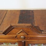 Old Colonial Painted Glass Accent Cabinet from Gado Gado