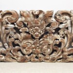 Old Hand Carved Whitewashed Panel Old Hand Carved Whitewashed Panel at Gado Gado