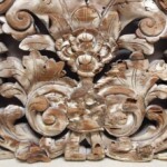 Old Hand Carved Whitewashed Panel Old Hand Carved Whitewashed Panel