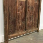 Old Original Painted Teak Panel A