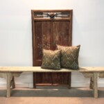 Old Original Painted Teak Panel A from Gado Gado Furniture Old Original Painted Teak Panel A from Gado Gado Furniture