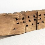 Old Painted Architetural Panel 205