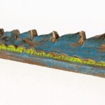 Old Painted Architetural Panel 205