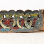 Old Painted Architetural Panel 205