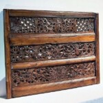 Old Teak Architectural Panels Framed Old Teak Architectural Panels Framed