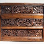 Old Teak Architectural Panels Framed Old Teak Architectural Panels Framed