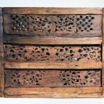 Old Teak Architectural Panels Framed