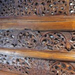 Old Teak Architectural Panels Framed