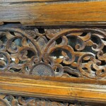 Old Teak Architectural Panels Framed