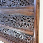 Old Teak Architectural Panels Framed