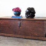 Old Teak Chest Trunk from Java Old Teak Chest Trunk from Java