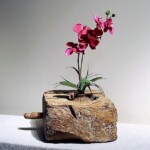 Old Teak Mortar with Handle from Gado Gado Old Teak Mortar with Handle from Gado Gado