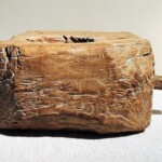 Old Teak Mortar with Handle from Gado Gado Old Teak Mortar with Handle from Gado Gado