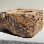 Old Teak Mortar with Handle from Gado Gado