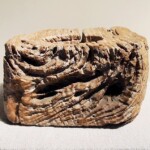 Old Teak Mortar with Handle from Gado Gado