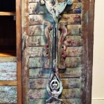 Painted Mid Century Modern Cabinet Bali Style Painted Mid-Century Modern Cabinet Bali Style