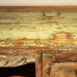 Painted Mid-Century Modern Cabinet Bali Style Painted Mid-Century Modern Cabinet Bali Style