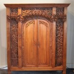 Reclaimed Teak Antique Style Carved Java Cabinet Reclaimed Teak Antique Style Carved Java Cabinet at Gado Gado Furniture