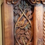 Reclaimed Teak Antique Style Carved Java Cabinet Reclaimed Teak Antique Style Carved Java Cabinet