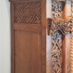 Reclaimed Teak Antique Style Carved Java Cabinet