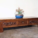 Reclaimed Teak Carved Coffee Table Reclaimed Teak Carved Coffee Table