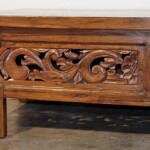 Reclaimed Teak Carved Coffee Table Reclaimed Teak Carved Coffee Table