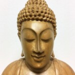 Small Hand Carved Bali Buddha Statue at Gado Gado