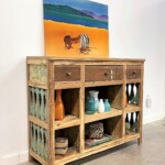 Tall Reclaimed Teak Sideboard Cabinet from Gado Gado Tall Reclaimed Teak Sideboard Cabinet from Gado Gado