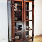 Teak Beveled Glass Cabinet at Gado Gado Teak Beveled Glass Cabinet at Gado Gado