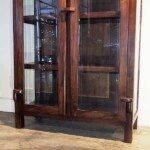 Teak Beveled Glass Cabinet Teak Beveled Glass Cabinet