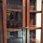 Teak Beveled Glass Cabinet Teak Beveled Glass Cabinet