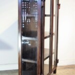 Teak Beveled Glass Cabinet Teak Beveled Glass Cabinet