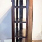 Teak Beveled Glass Cabinet Teak Beveled Glass Cabinet