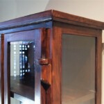 Teak Beveled Glass Cabinet Teak Beveled Glass Cabinet