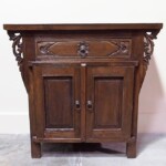 Teak Carved Bali Console Cabinet Carved Bali Console Cabinet