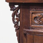 Carved Bali Console Cabinet
