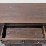 Teak Carved Bali Console Cabinet Carved Bali Console Cabinet