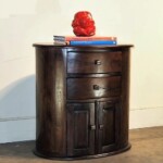 Teak Oval Side Table Nightstand from Gado Gado Teak Oval Side Table Nightstand from Gado Gado