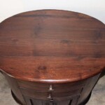 Teak Oval Side Table Nightstand Teak Oval Side Table Nightstand from Gado Gado