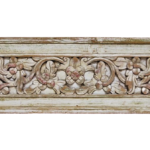 Vintage Carved Floral Teak Panel Vintage Carved Floral Teak Panel