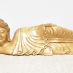 Hand Carved Reclining Buddha Wood Statue from Bali Hand Carved Reclining Buddha Wood Statue from Gado Gado